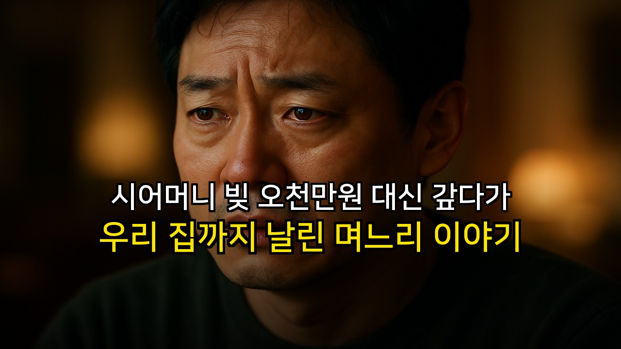 시어머니 빚 오천만원 대신 갚다가 우리 집까지 날린 며느리 이야기